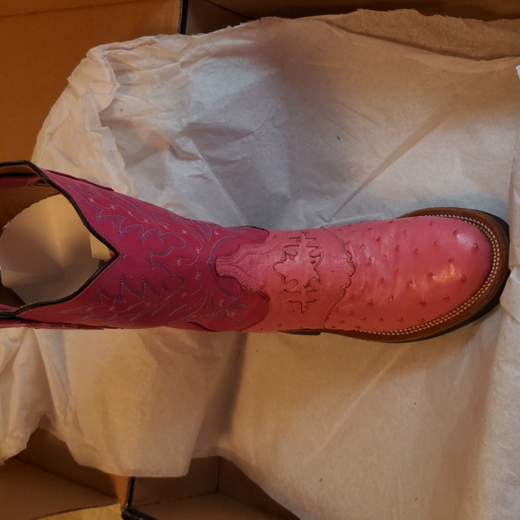 Lucchese Pink Cowboy boots women's size 6 B - Picture 1 of 16